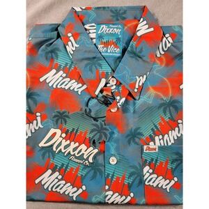 Dixxon The Vice Shirt‎ Mens 2XL Miami, Flamingo, Summer Fun Casual S/S Button Up